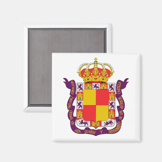 Wappen von Jaén, Spanien Magnet (Vorderseite/Rückseite)