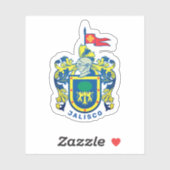 Wappen von Jalisco, Mexiko Aufkleber (Blatt)