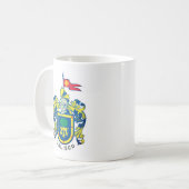 Wappen von Jalisco, Mexiko Kaffeetasse (Vorderseite Links)