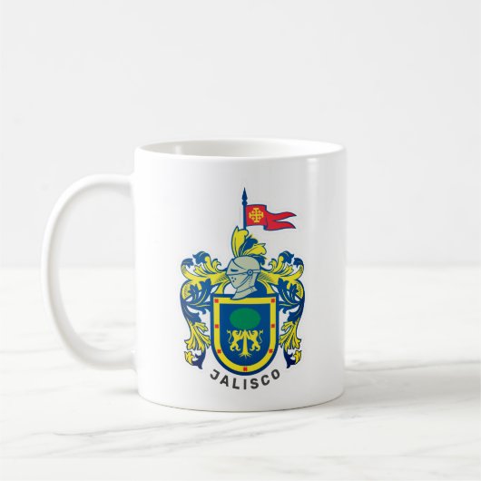 Wappen von Jalisco, Mexiko Kaffeetasse (Links)