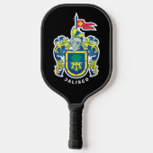 Wappen von Jalisco, Mexiko Pickleball Schläger (Rückseite)