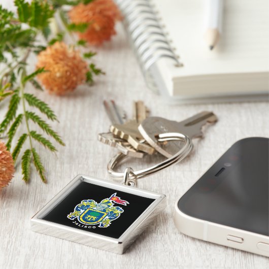 Wappen von Jalisco, Mexiko Schlüsselanhänger (Seite)