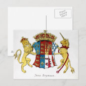 Wappen von Jane Seymour Postkarte (Vorne/Hinten)