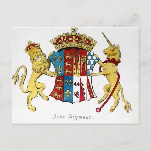 Wappen von Jane Seymour Postkarte (Vorderseite)