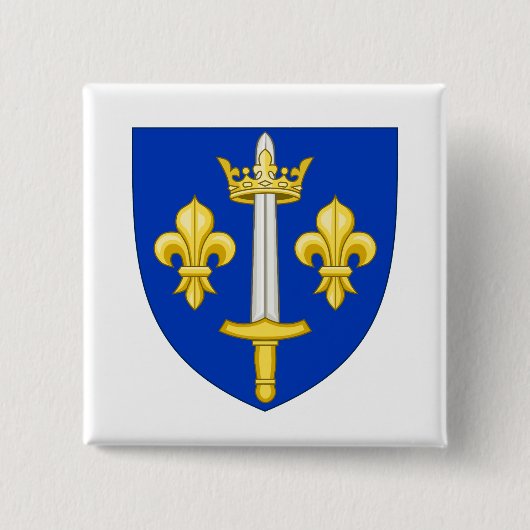 Wappen von Jeanne d'Arc Button (Vorderseite)
