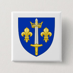 Wappen von Jeanne d'Arc Button