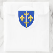 Wappen von Jeanne d'Arc Runder Aufkleber (Tasche)