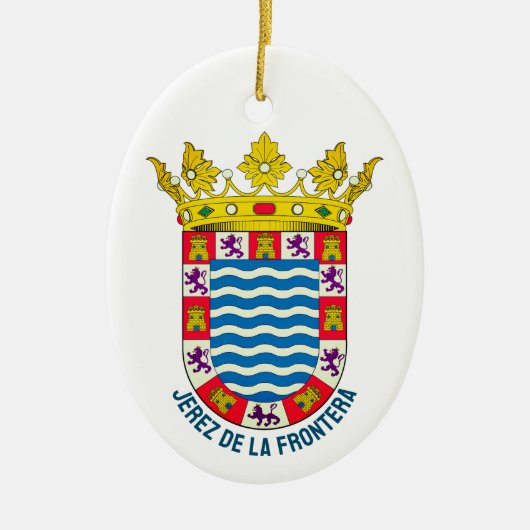 Wappen von Jerez de la Frontera Keramik Ornament (Vorne)