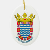 Wappen von Jerez de la Frontera Keramik Ornament (Hinten)