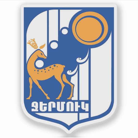 Wappen von Jermuk, Republik Armenien Aufkleber (Vorderseite)