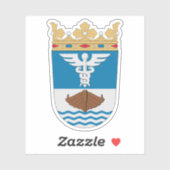 Wappen von Jyväskylä, Finnland Aufkleber (Blatt)