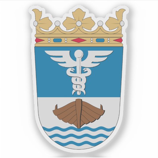 Wappen von Jyväskylä, Finnland Aufkleber (Vorderseite)