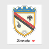 Wappen von Kamëz, Albanien Aufkleber (Blatt)