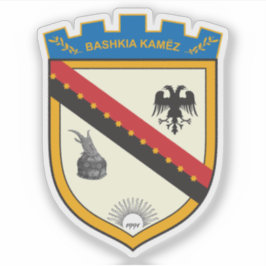 Wappen von Kamëz, Albanien Aufkleber