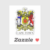 Wappen von Kapstadt, Südafrika Aufkleber (Blatt)