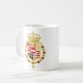 Wappen von Karl VI. von Österreich als Monarch o Kaffeetasse (Vorderseite Links)