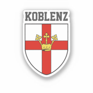 Wappen von Koblenz, Deutschland Aufkleber
