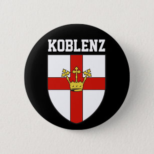Wappen von Koblenz, Deutschland Button