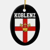 Wappen von Koblenz, Deutschland Keramik Ornament (Vorne)