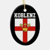 Wappen von Koblenz, Deutschland Keramik Ornament (Hinten)