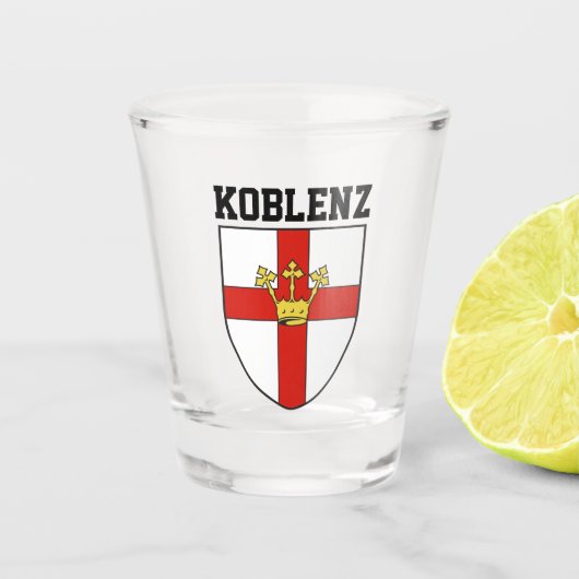 Wappen von Koblenz, Deutschland Schnapsglas (Vorderseite)