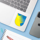 Wappen von Kohtla-Järve, Estland Aufkleber (Laptop mit iPhone)