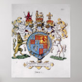 Wappen von König James I. von England Poster (Vorne)