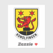 Wappen von Konolfingen, Schweiz Aufkleber (Blatt)