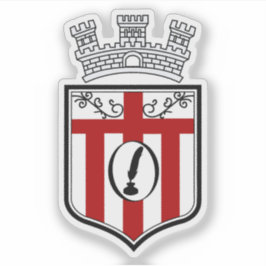 Wappen von Korçë, Albanien Aufkleber