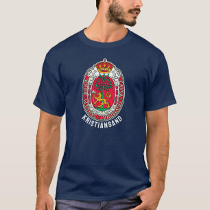 Wappen von Kristiansand, NORWEGEN T-Shirt