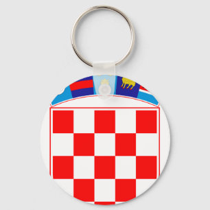 Wappen von Kroatien, kroatisches Emblem, Hrvatska Schlüsselanhänger