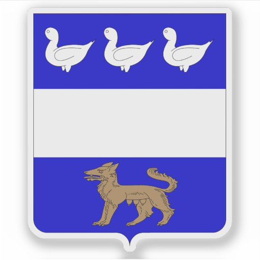 Wappen von La Louvière, Belgien Aufkleber (Vorderseite)
