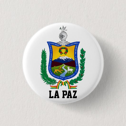 Wappen von La Paz, Bolivien Button (Vorderseite)