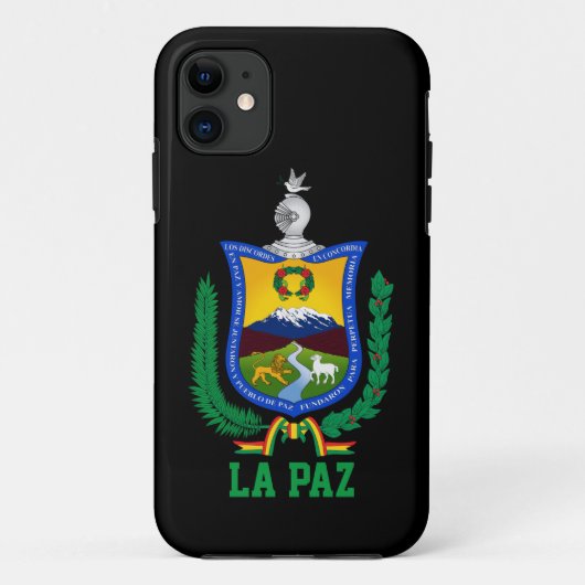 Wappen von La Paz, Bolivien Case-Mate iPhone Hülle (Rückseite)
