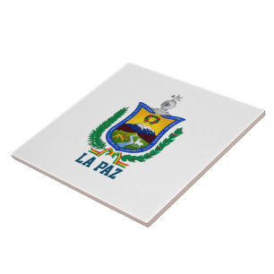 Wappen von La Paz, Bolivien Fliese