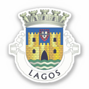 Wappen von Lagos, Portugal Aufkleber