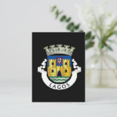 Wappen von Lagos, Portugal Postkarte (Stehend Vorderseite)