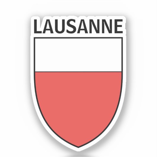 Wappen von Lausanne, SCHWEIZ Aufkleber (Vorderseite)