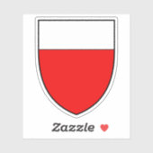 Wappen von Lausanne, Schweiz Aufkleber (Blatt)