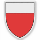 Wappen von Lausanne, Schweiz Aufkleber (Vorderseite)