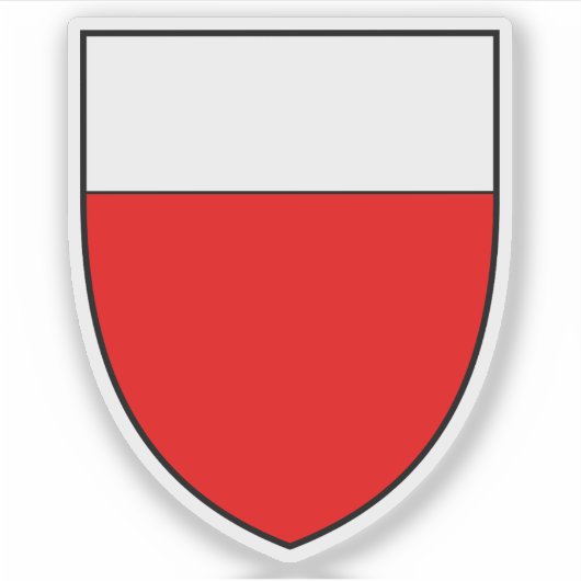 Wappen von Lausanne, Schweiz Aufkleber (Vorderseite)