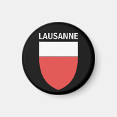 Wappen von Lausanne, SCHWEIZ Magnet (Vorne)
