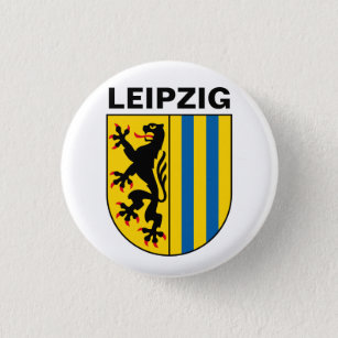 Wappen von Leipzig, Deutschland Button