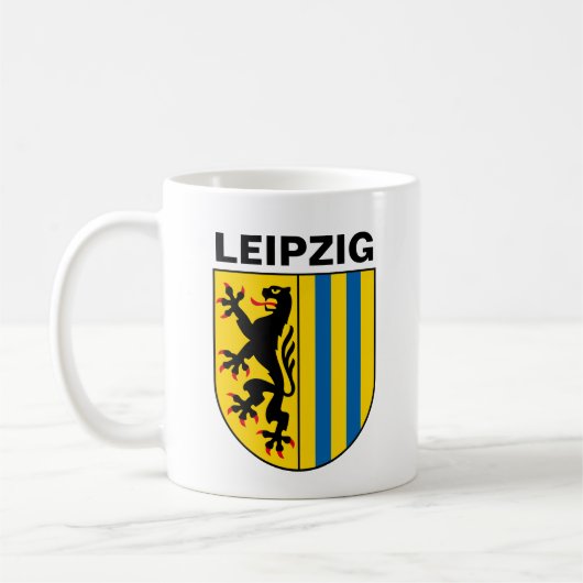 Wappen von Leipzig, Deutschland Kaffeetasse (Links)