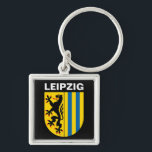 Wappen von Leipzig, Deutschland Schlüsselanhänger<br><div class="desc">Wappen von Leipzig (Sachsen),  Deutschland.</div>