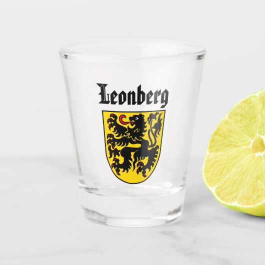 Wappen von Leonberg, Deutschland Schnapsglas (Vorderseite)