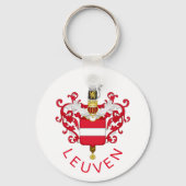 Wappen von Leuven, Belgien Schlüsselanhänger (Rückseite)
