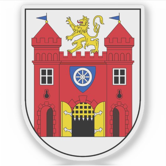 Wappen von Liberec, Tschechische Republik Aufkleber (Vorderseite)