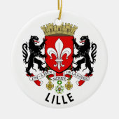 Wappen von Lille, Frankreich Keramik Ornament (Vorne)