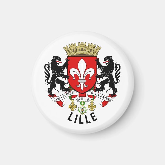 Wappen von Lille, Frankreich Magnet (Vorne)